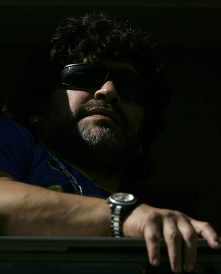 Maradona, en un partido de Boca Juniors. Maradona, en un partido de Boca Juniors.