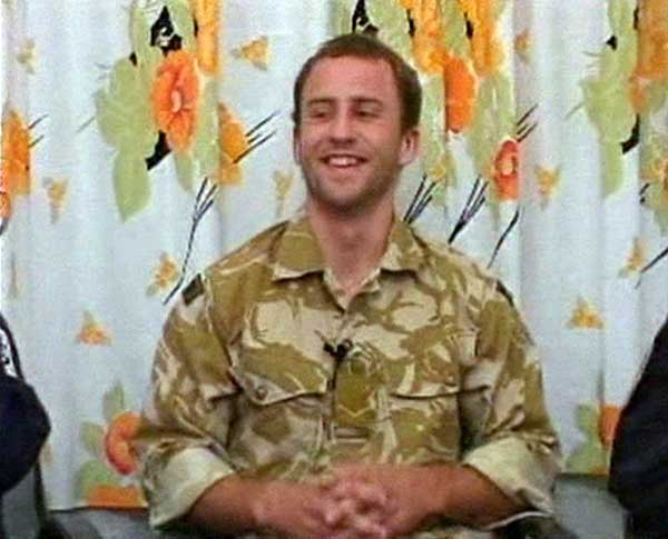 Uno de los británicos capturados Uno de los británicos capturados