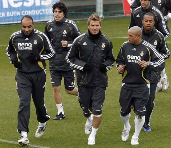 Emerson, Beckham y Roberto Carlos Emerson, Beckham y Roberto Carlos