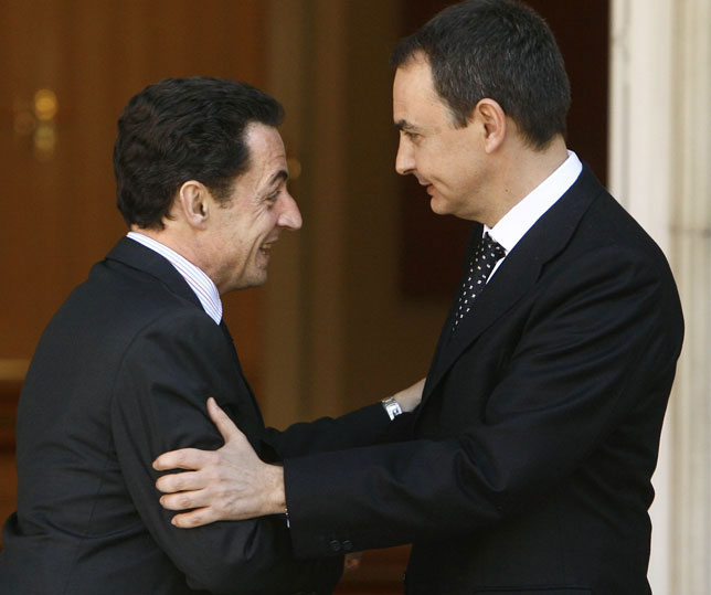 Sarkozy y Zapatero Sarkozy y Zapatero