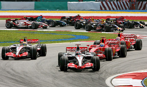 Salida del GP de Malasia Salida del GP de Malasia