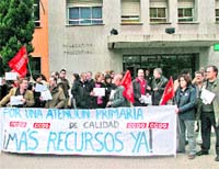 Escasa participación en el paro convocado en atención primaria Escasa participación en el paro convocado en atención primaria