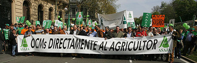 Manifestación de agricultores en Madrid Manifestación de agricultores en Madrid