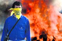 Las protestas de Delphi incomunican Cádiz Las protestas de Delphi incomunican Cádiz