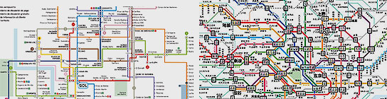 Los planos de Metro de Madrid y Tokyo Los planos de Metro de Madrid y Tokyo