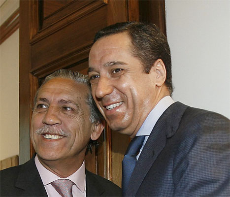 Diego López Garrido y Eduardo Zaplana Diego López Garrido y Eduardo Zaplana