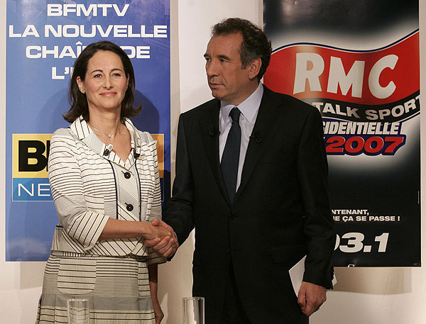 Ambiente distendido en un debate sin precedentes entre Ségolène y Bayrou Ambiente distendido en un debate sin precedentes entre Ségolène y Bayrou