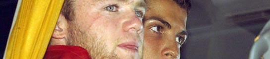 Rooney y Cristiano Ronaldo Rooney y Cristiano Ronaldo