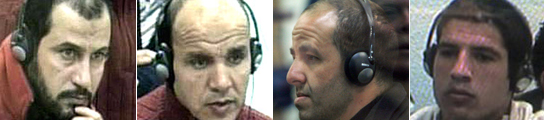 El Egipcio, El Haski, Belhadj y Bouchar. (de i. a d.). (La Otra) El Egipcio, El Haski, Belhadj y Bouchar. (de i. a d.). (La Otra)
