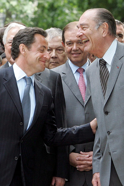 Chirac y Sarkozy juntos (EFE) Chirac y Sarkozy juntos (EFE)