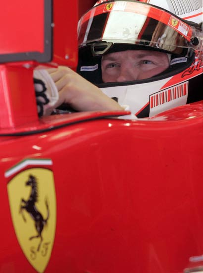 Un detalle del Ferrari de Kimi Raikkonen. Un detalle del Ferrari de Kimi Raikkonen.