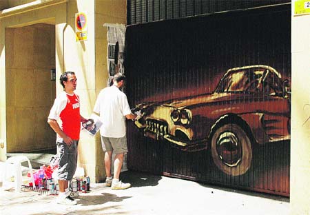 ‘Graffiti’ con permiso de los dueños ‘Graffiti’ con permiso de los dueños