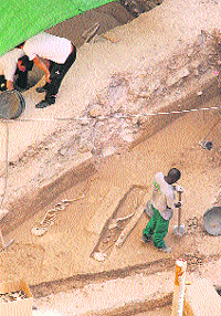Trasladarán los restos de la calle Jara Carrillo y construirán encima Trasladarán los restos de la calle Jara Carrillo y construirán encima