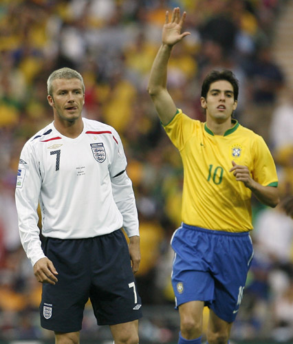Beckham y Kaká Beckham y Kaká