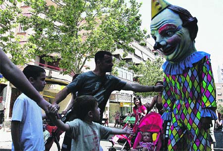 Cabezudos en Torrero Cabezudos en Torrero