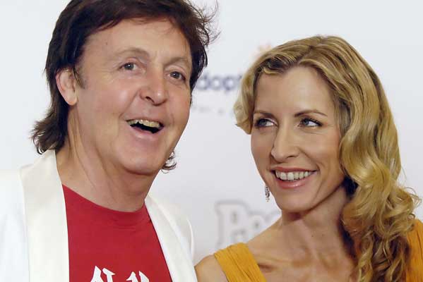 Paul McCartney y Heather Mills Paul McCartney y Heather Mills