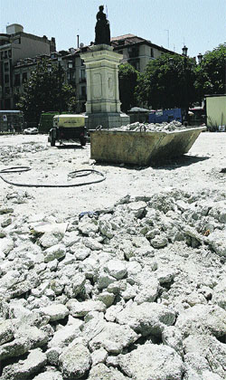 Levantada por obras Levantada por obras