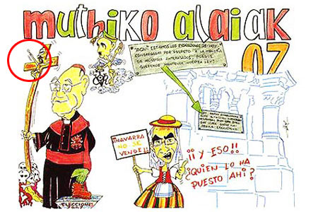 Pancarta polémica Sanfermines 2007 Pancarta polémica Sanfermines 2007