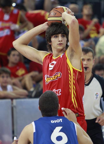 Rubio con la sub'18 Rubio con la sub'18
