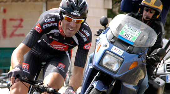 Valverde en la contrarreloj de Burgos Valverde en la contrarreloj de Burgos
