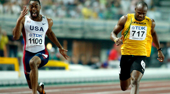 Tyson Gay y Asafa Powell Tyson Gay y Asafa Powell