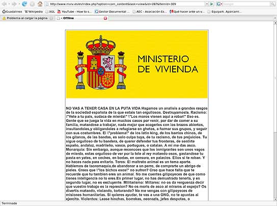 Hackean la web de Vivienda Hackean la web de Vivienda