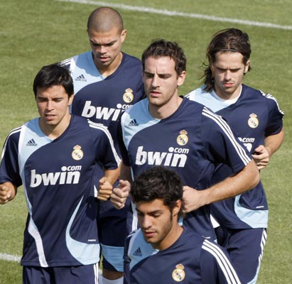 Pepe en el entrenamiento Pepe en el entrenamiento