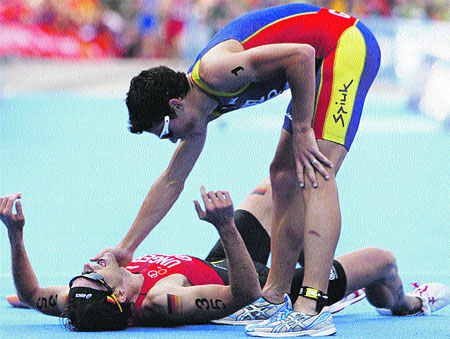 El triatleta Gómez Noya, subcampeón mundial a dos segundos del ganador El triatleta Gómez Noya, subcampeón mundial a dos segundos del ganador