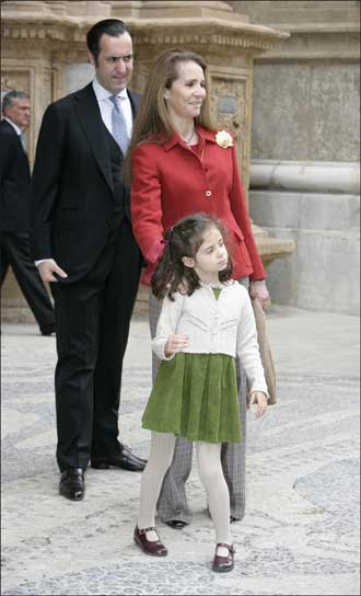 Los Duques de Lugo y su hija Los Duques de Lugo y su hija