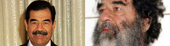 Sadam Husein, antes y después