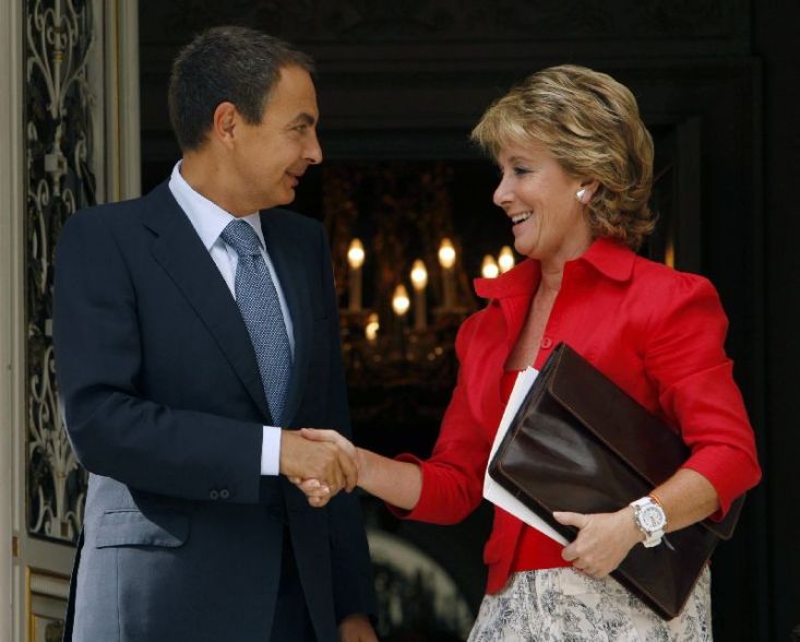 Zapatero y Aguirre, juntos y en sintonía Zapatero y Aguirre, juntos y en sintonía