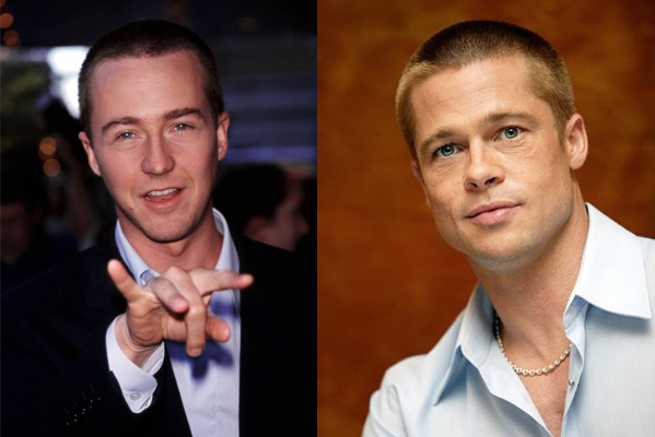 Edward Norton y Brad Pitt Edward Norton y Brad Pitt