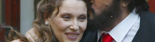 Pavarotti y su mujer, Nicoletta Mantovani.