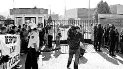Duro y La Camocha protestan ante Areces Duro y La Camocha protestan ante Areces
