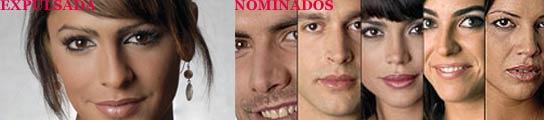 La expulsada y los nominados La expulsada y los nominados