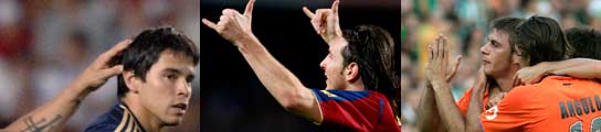 Saviola, Messi y Joaquín Saviola, Messi y Joaquín