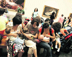 Tetada protesta en el Museo del Prado Tetada protesta en el Museo del Prado