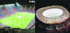 El Camp Nou abre sus puertas en su 50 aniversario El Camp Nou abre sus puertas en su 50 aniversario