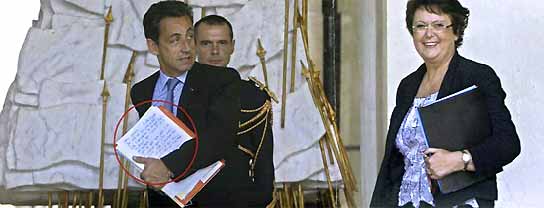 La carta de amor a Sarkozy La carta de amor a Sarkozy