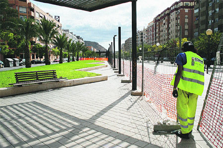 Empiezan las obras del Tram en el Pla Empiezan las obras del Tram en el Pla