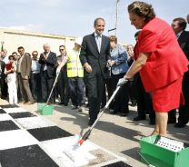 Rita inaugura las obras del circuito de F-1 Rita inaugura las obras del circuito de F-1