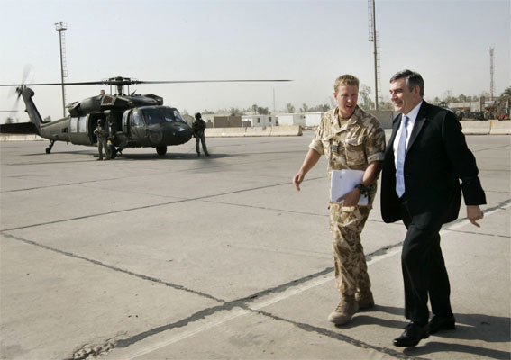 Gordon Brown en Irak Gordon Brown en Irak