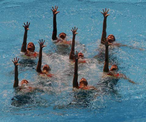 Las nadadoras españolas durante su participación en el II Trofeo Mundial de Natación Sincronizada Río 2007 Las nadadoras españolas durante su participación en el II Trofeo Mundial de Natación Sincronizada Río 2007