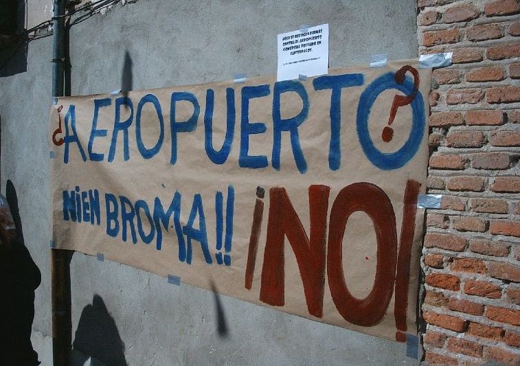 PROTESTAS DE CNT-AIT CONTRA AEROPUERTO DE CANTIMPALOS PROTESTAS DE CNT-AIT CONTRA AEROPUERTO DE CANTIMPALOS
