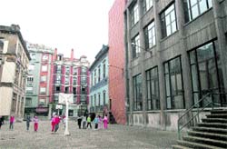 Derribo junto al Colegio Jovellanos Derribo junto al Colegio Jovellanos