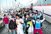 En tren hasta el Náutico En tren hasta el Náutico
