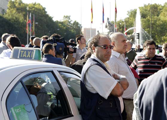 Manifestación de taxistas Manifestación de taxistas