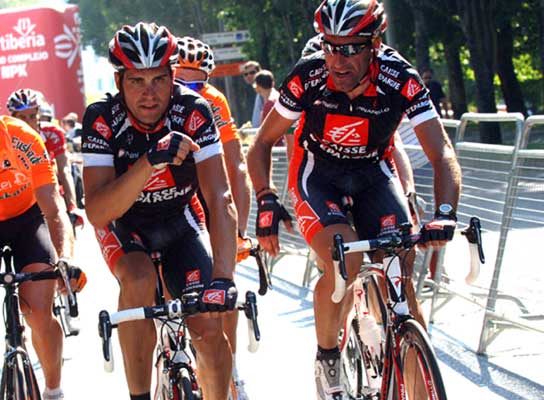 Óscar Pereiro, en la Vuelta 2007. Óscar Pereiro, en la Vuelta 2007.