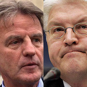 Frank-Walter Steinmeier y Bernard Kouchner Frank-Walter Steinmeier y Bernard Kouchner