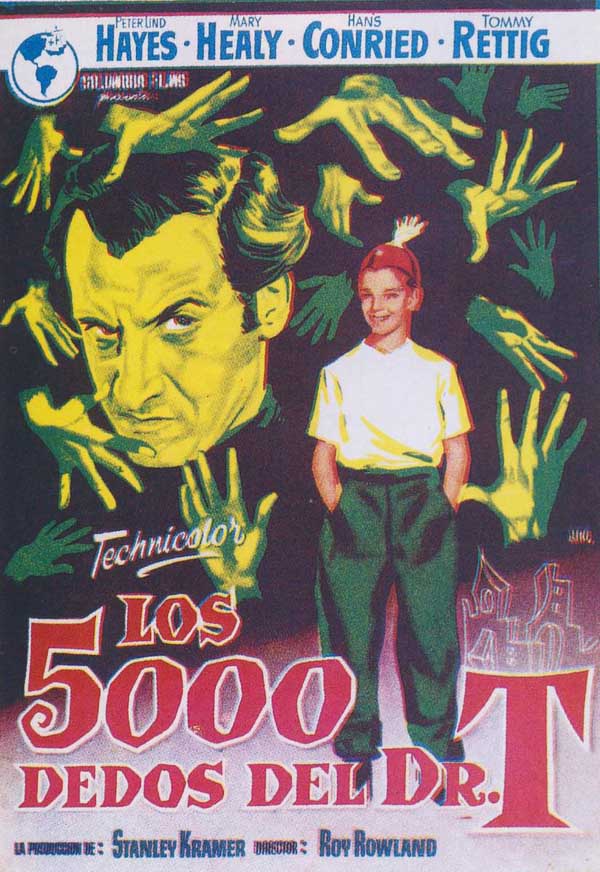 Cartel de 'Los 5.000 dedos del doctor T' Cartel de 'Los 5.000 dedos del doctor T'